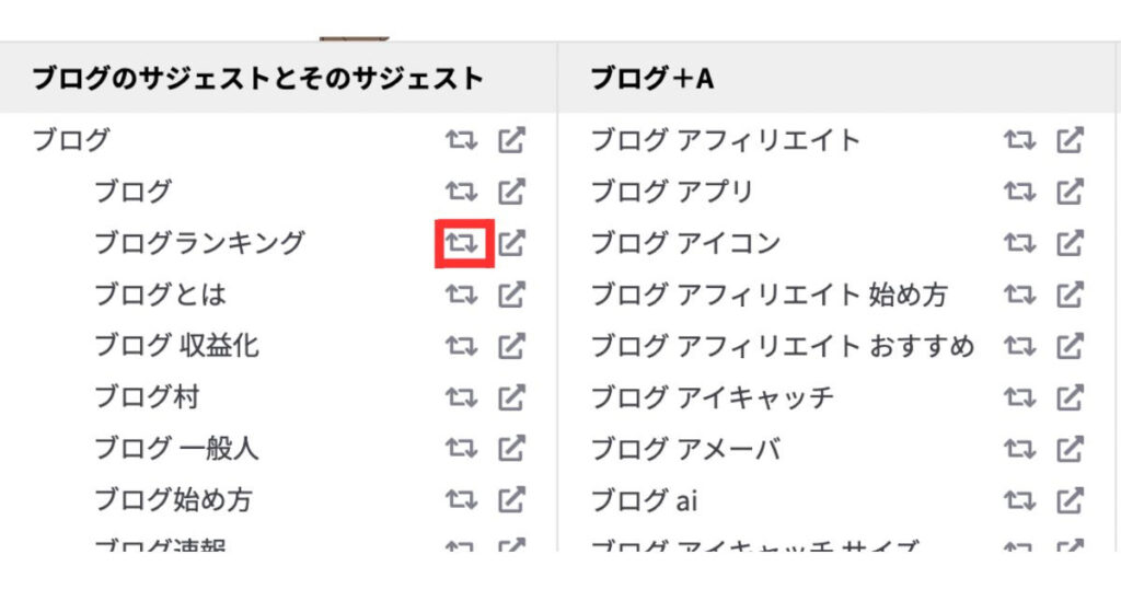 ラッコキーワードで深掘り